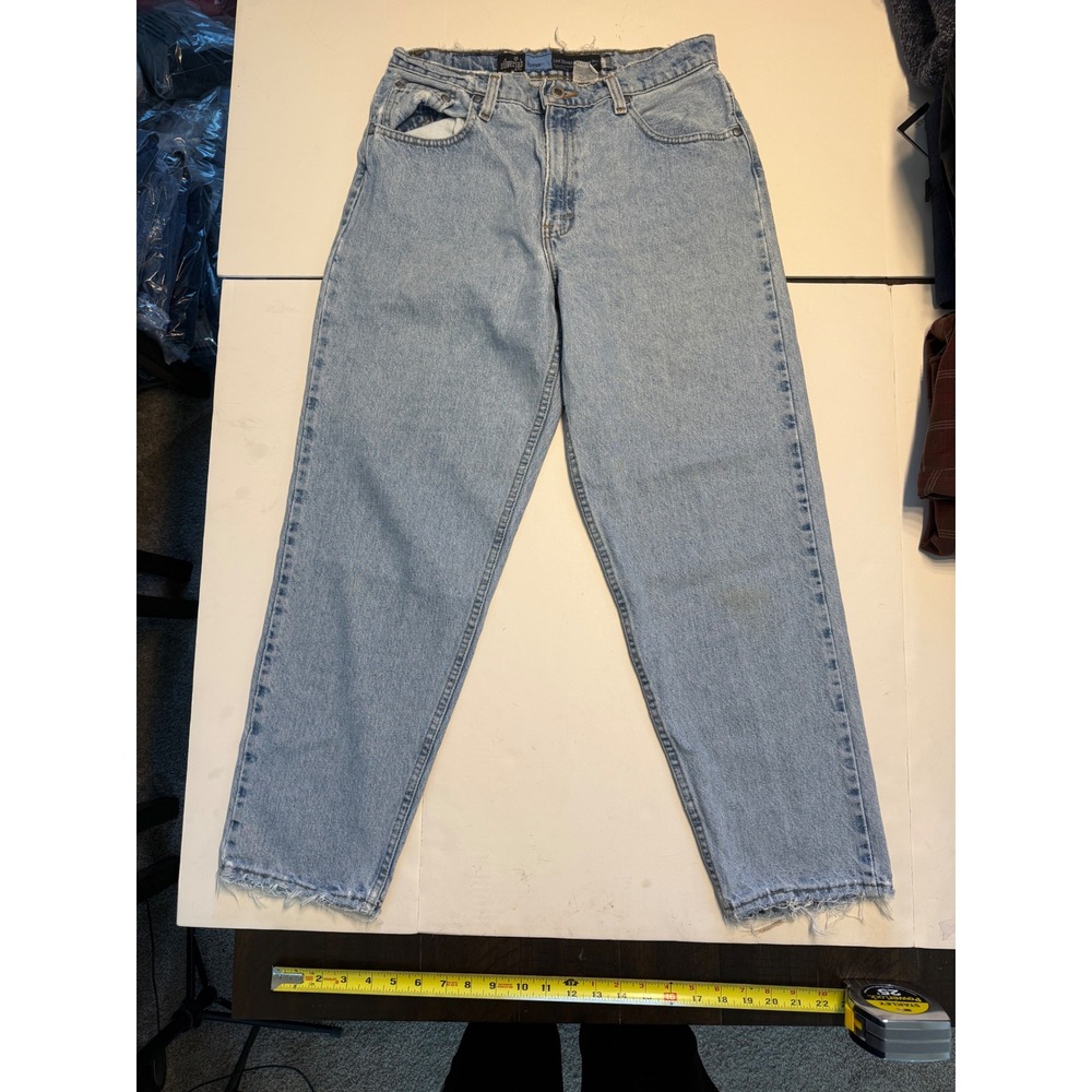Vintage Levis SilverTab Loose Light Wash Jeans 664 Short 11/12 90s Streetwear